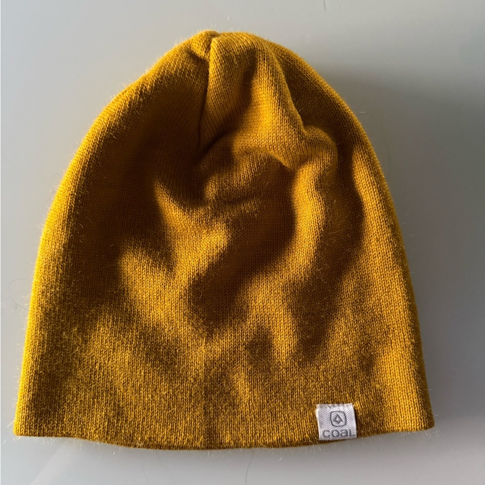 CO Mustard Yellow Knit Beanie
